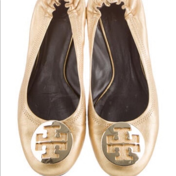 Tory Burch Leather Round Toe Flats size 10 - Picture 3 of 5